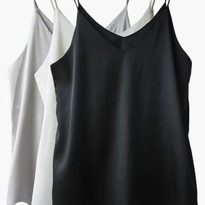 Set of three silky sexy camisoles
